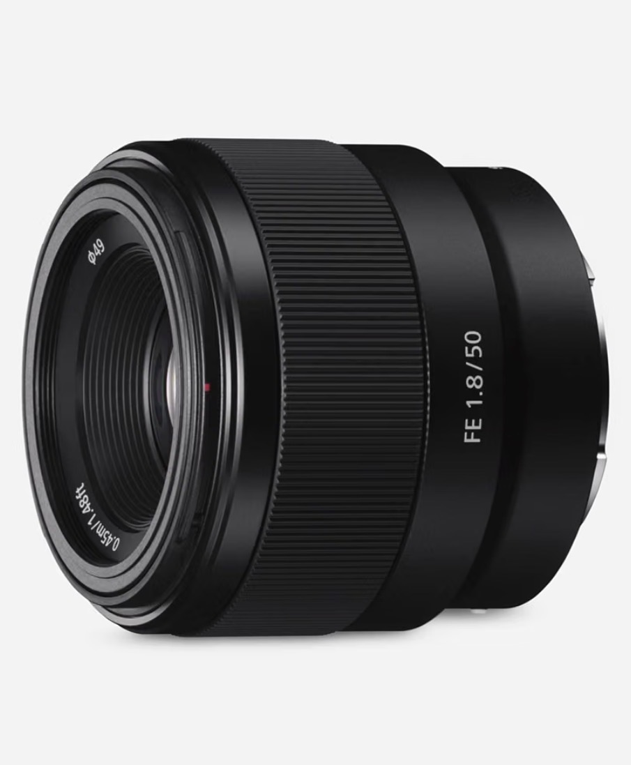 Sony 50mm f/1.8 full-frame e-mount prime lens – ideal for portraits, bokeh, and 