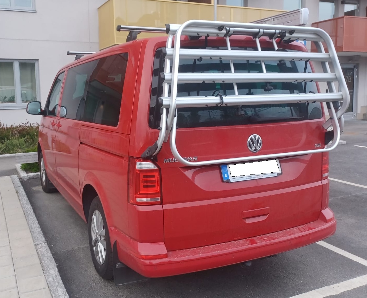 Vw t6-t6.1 cykelhållare (4 cyklar) 