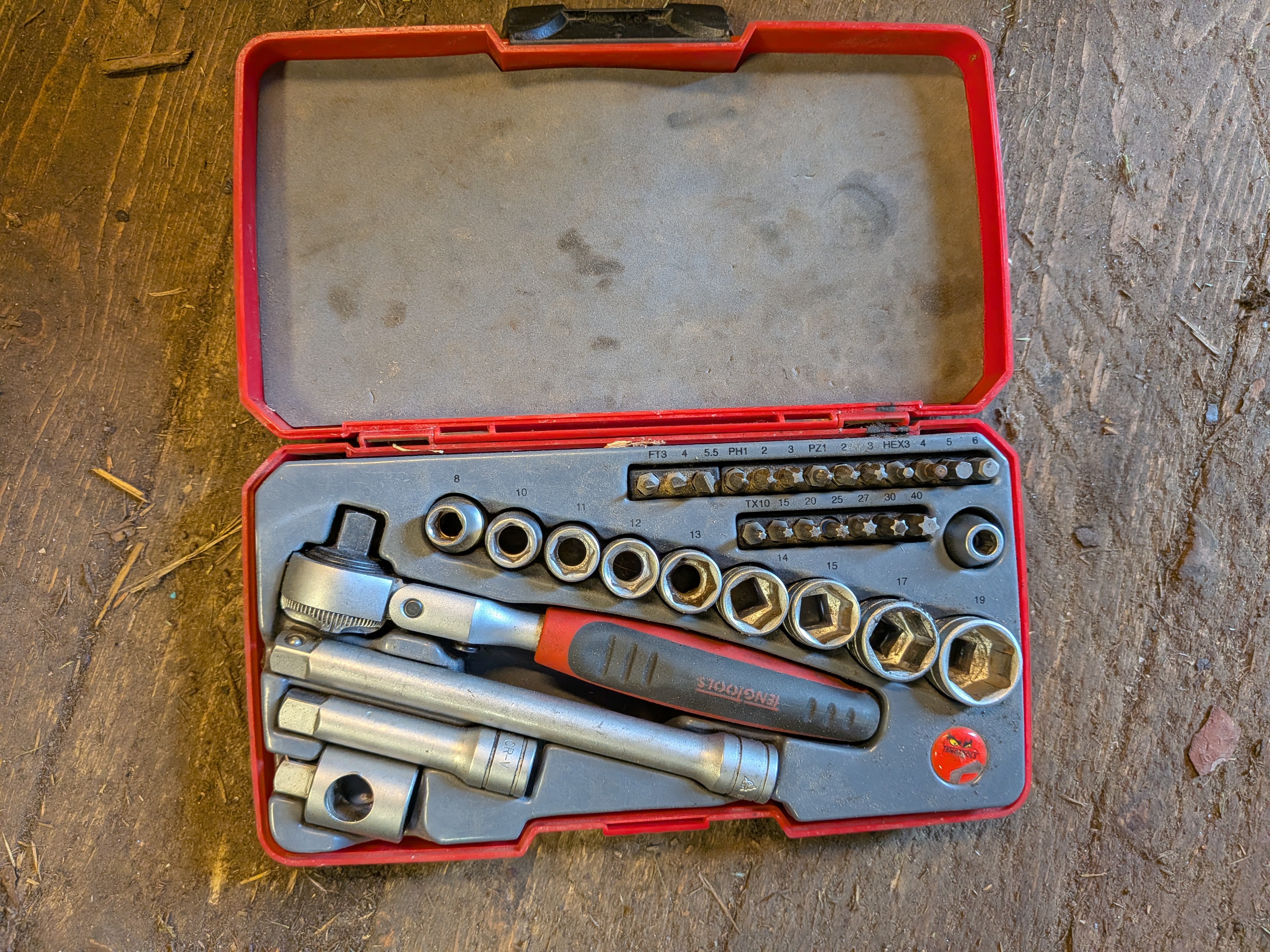 Pipesett 3/8" pipenøkkelsett teng tools