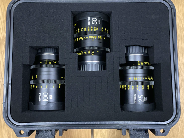 Dzofilm vespid 3 lens kit, 25,50,100mm t2.1 - canon ef