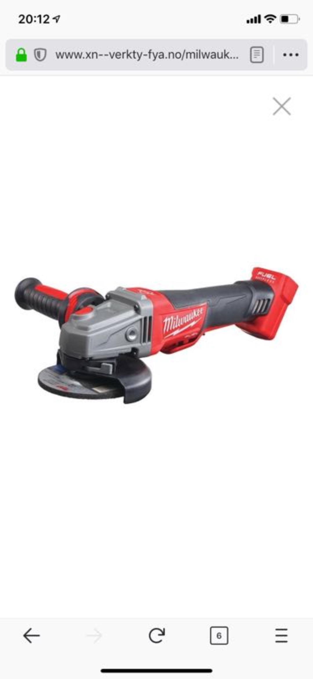 Milwaukee vinkelsliper m18 