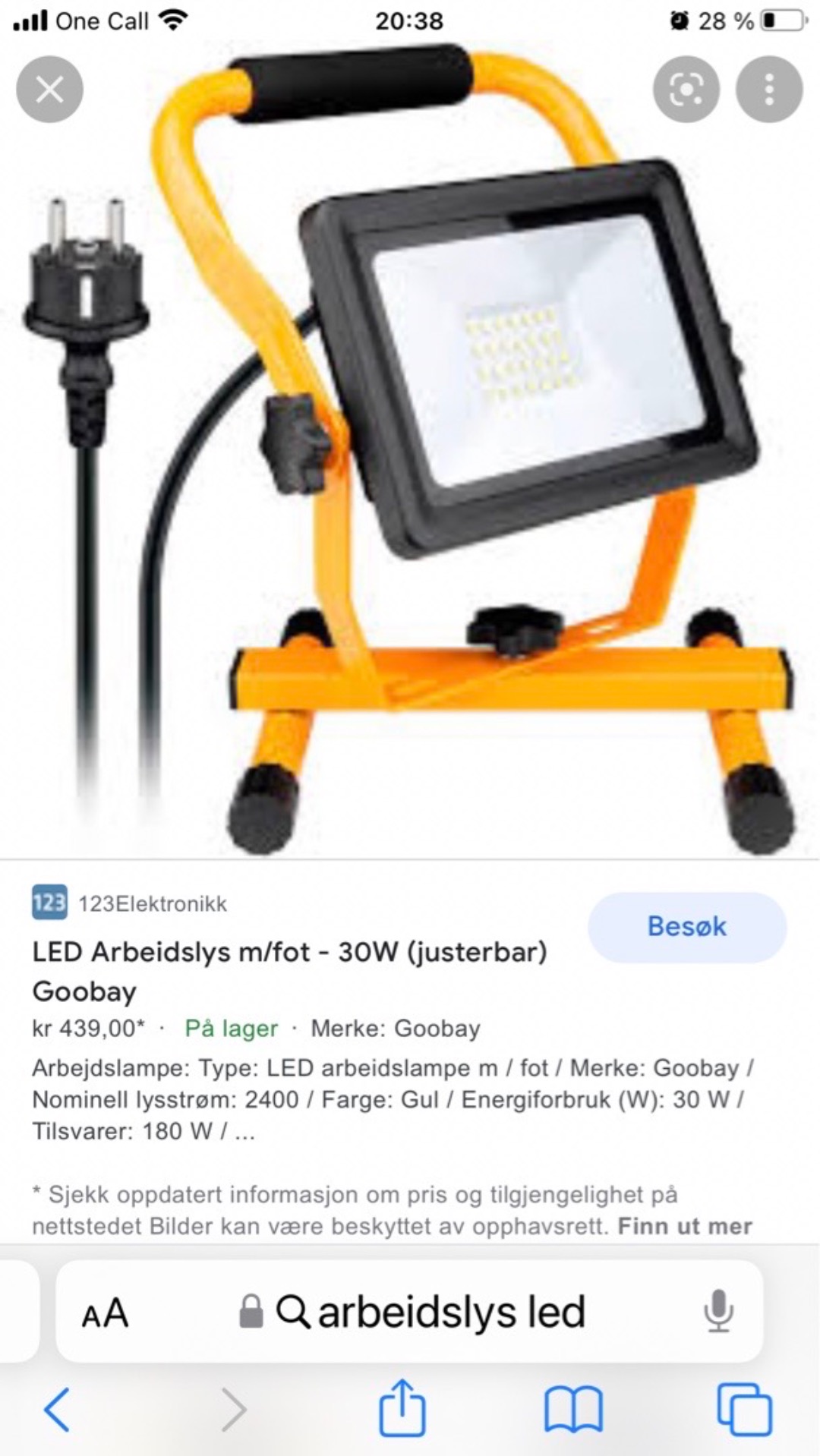 Arbeidslys
