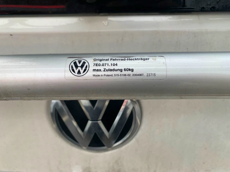 Cykelhållare baklucka vw t6 original