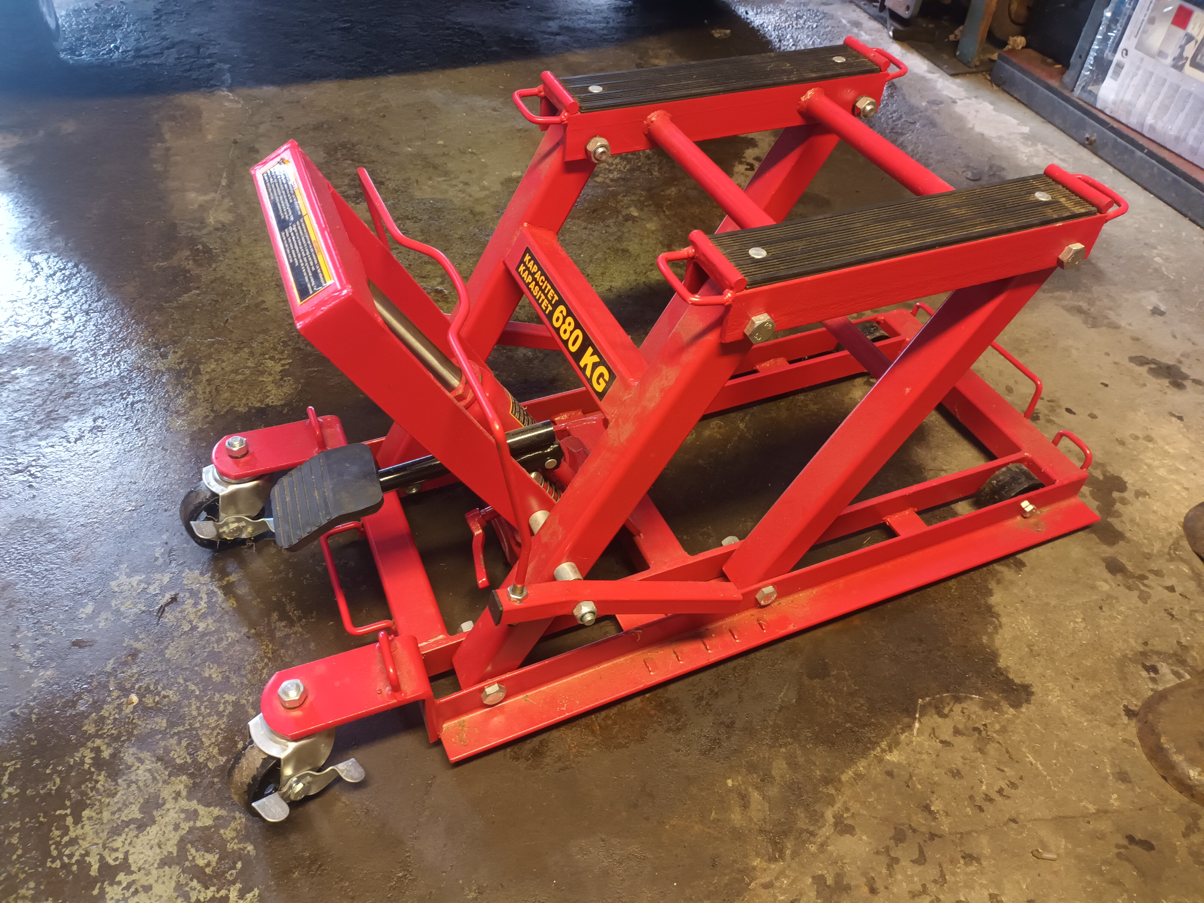 Motorcykel lyft  650 kg