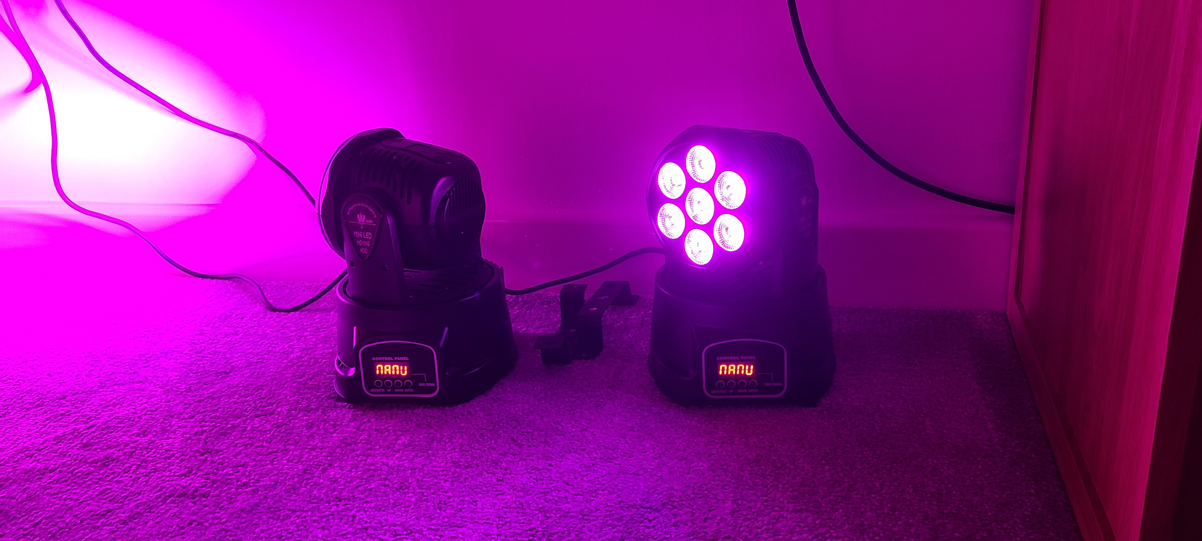Moving head dmx rgbw led lights - mhp1 (pair)