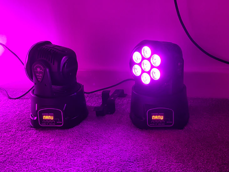 Moving head dmx rgbw led lights - mhp1 (pair)