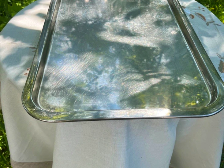 Serveringsfat - silver/guld