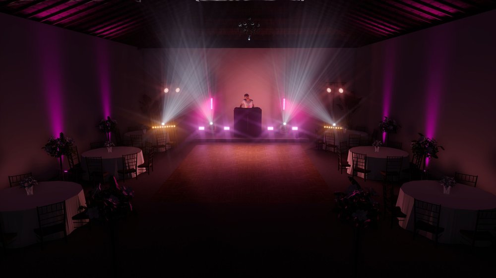 Atmosphere stage lighting package - with technician