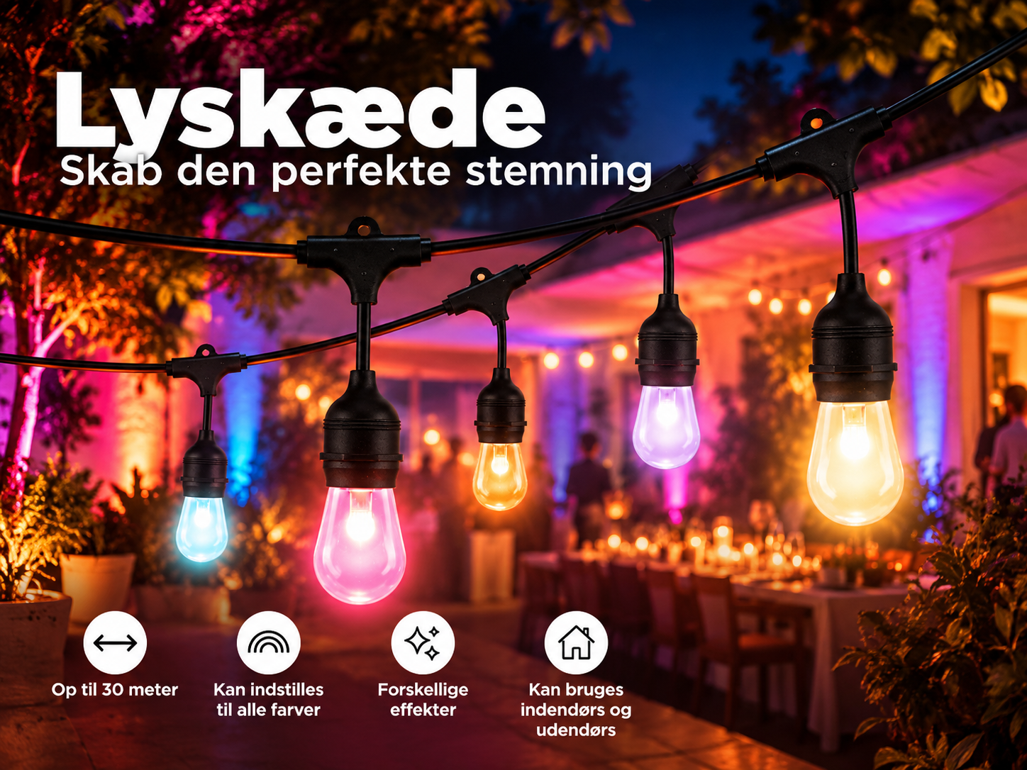💡 led-lyskæde – skab den perfekte stemning med alle farver