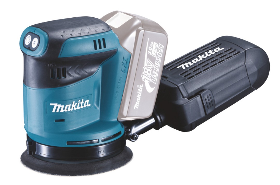 Makita 125mm eksentersliper på batteri 18v