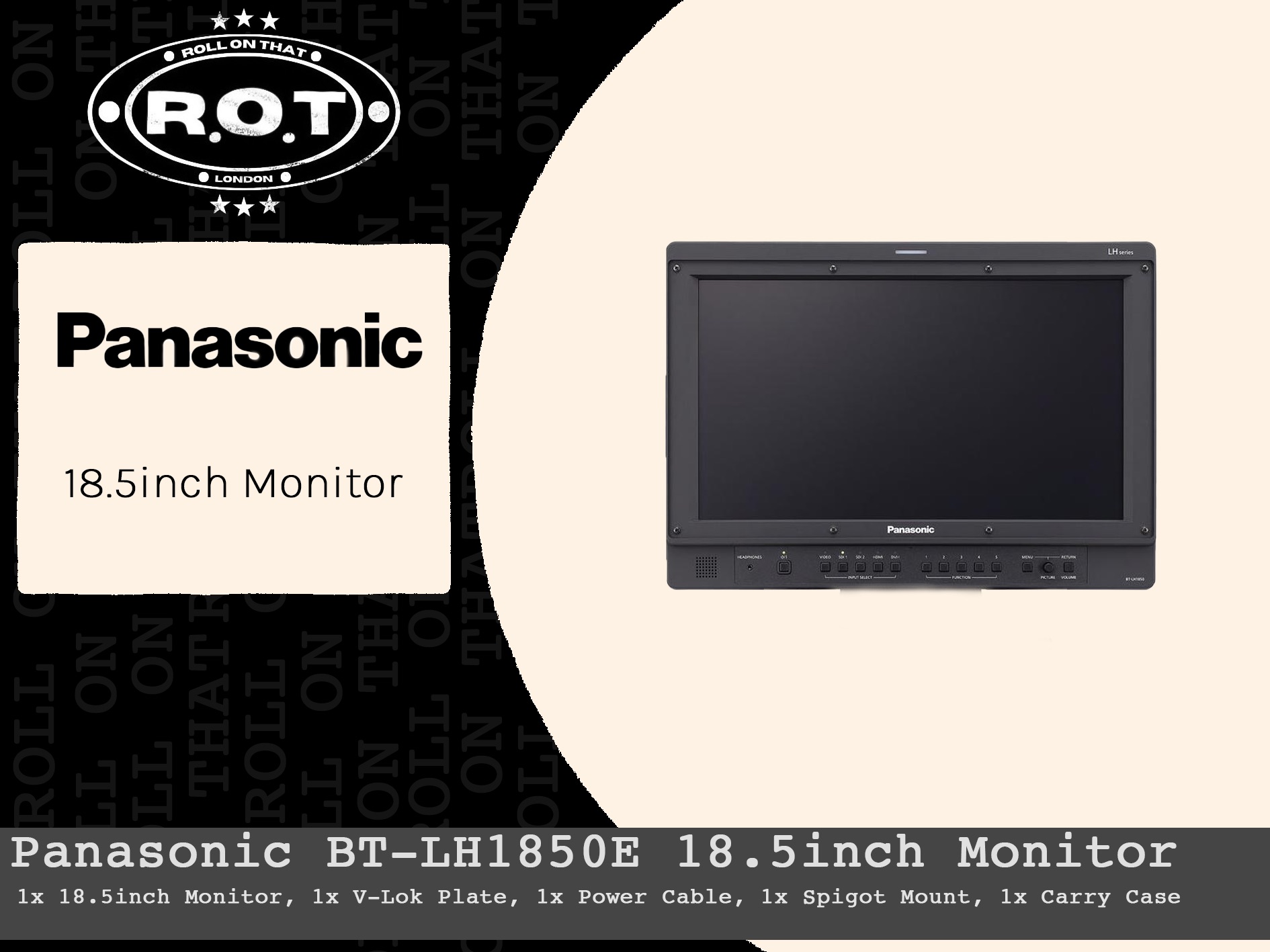 Panasonic bt-lh1850e 18.5inch monitor (sdi/hdmi) client monitor