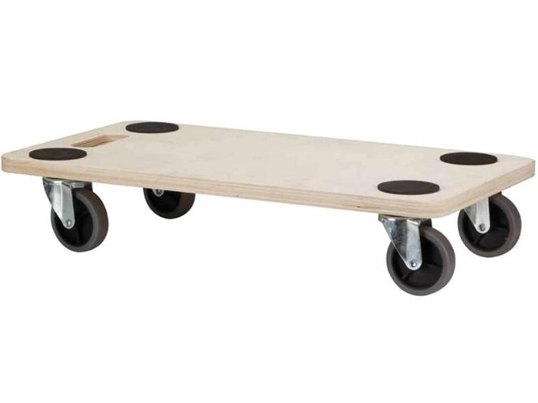 2 st flyttbrädor på hjul