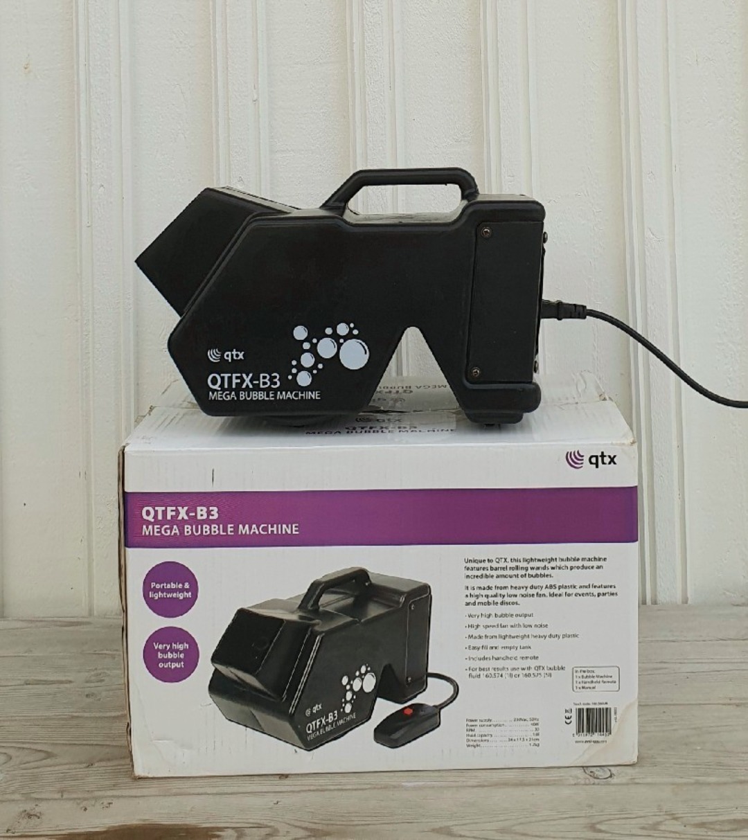 Såpbubbeaskin inkl bubbelvätska