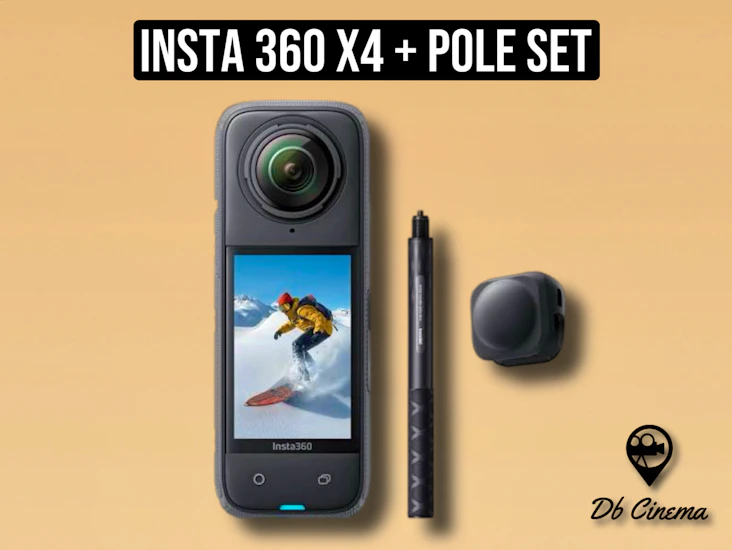 Insta 360 x4 camera 8k + pole set