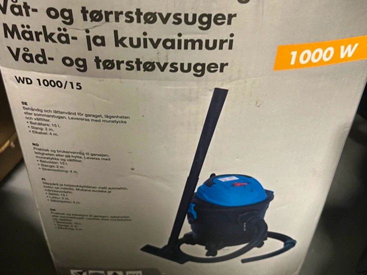 Våt/grov-dammsugare för tuffa jobb
