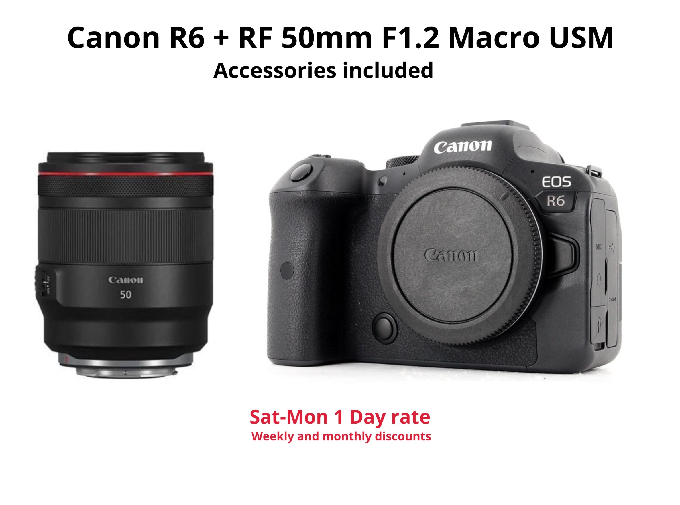 Canon r6 + rf 50mm f1.2 