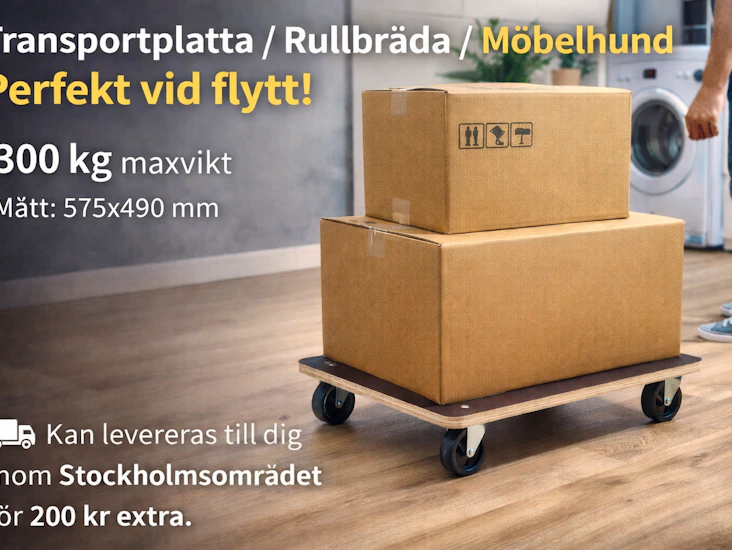 📦 transportplatta / rullbräda / möbelhund – perfekt vid flytt!
