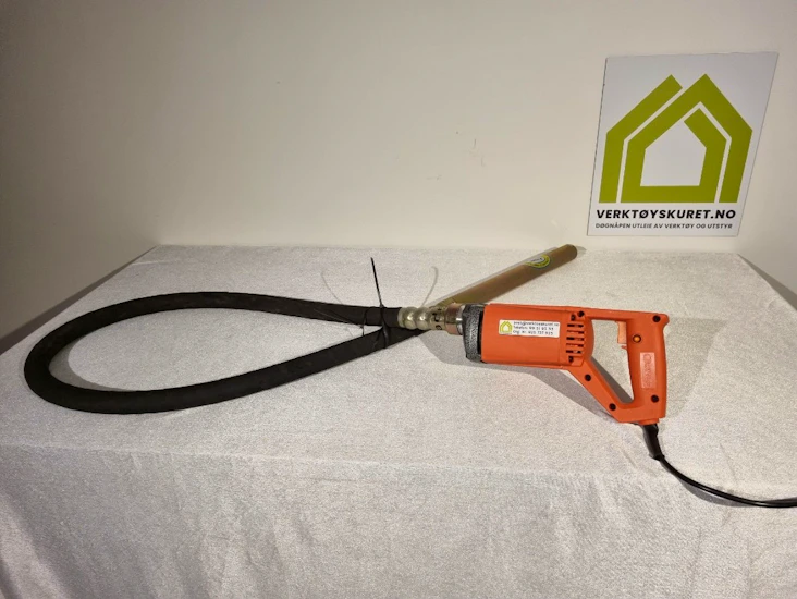 Betongsvibrator med 2 meter slange ø 38mm