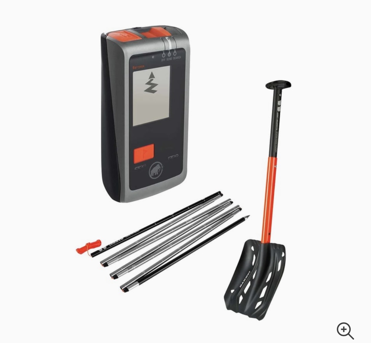 Lavinpaket mammut barryvox tranceiver, sond, spade