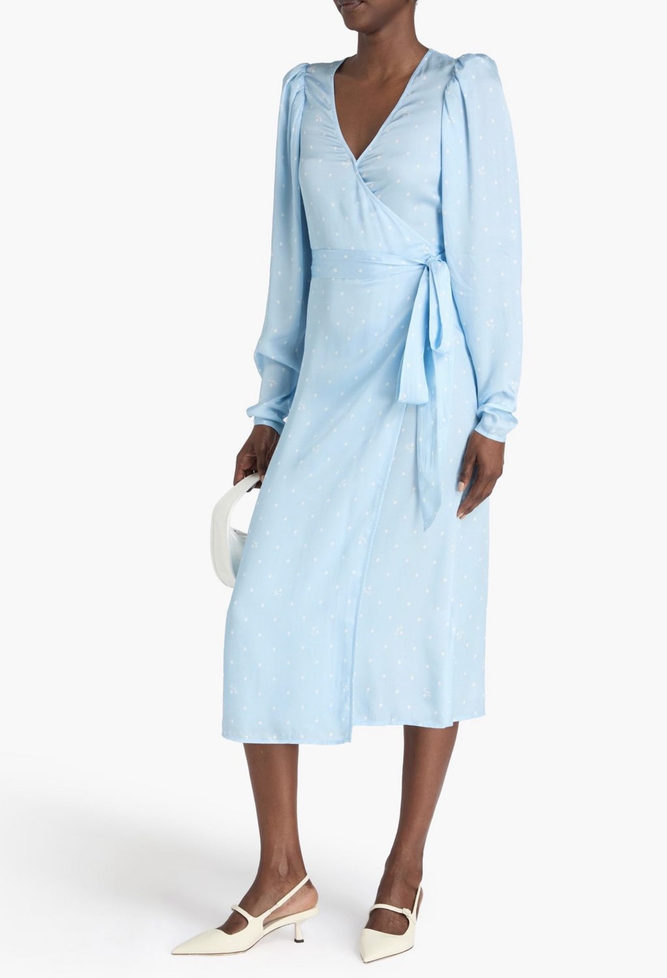 Rotate vaaleansininen kietaisumekko 46