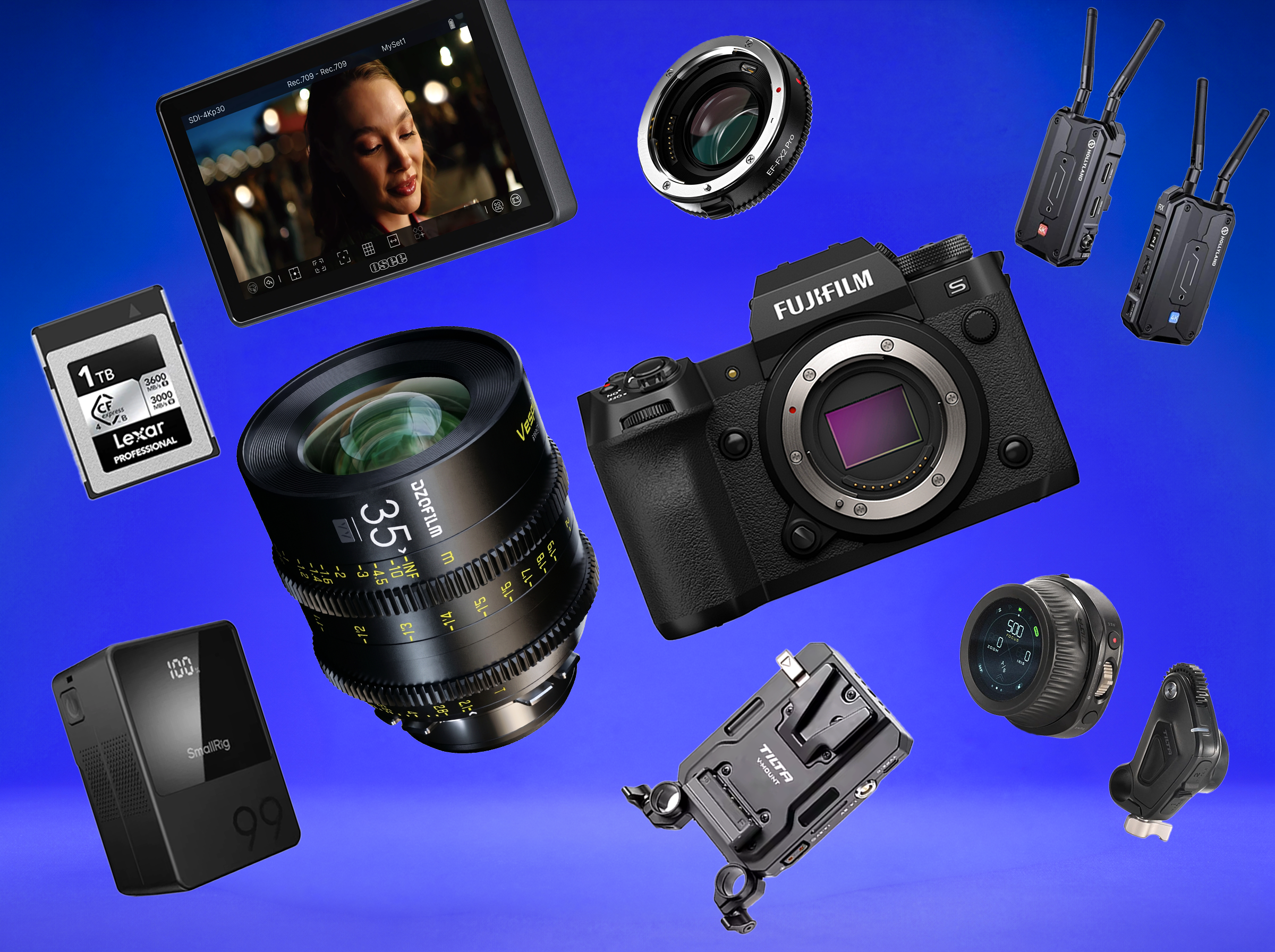 Fujifilm x-h2s 6k cinema rig + 35mm dzo vespid prime | pro video