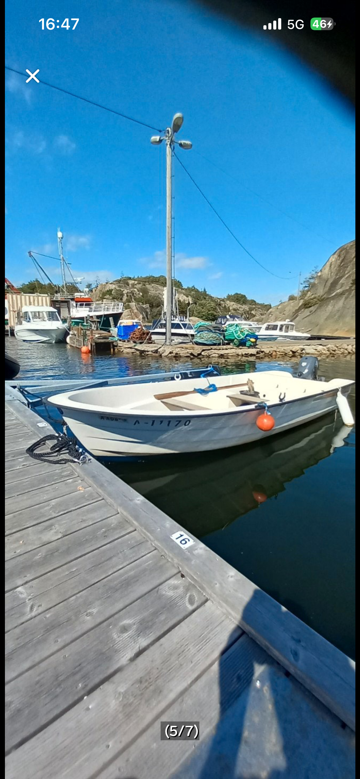 Gh-14 med 6hk utbordsmotor på henger.