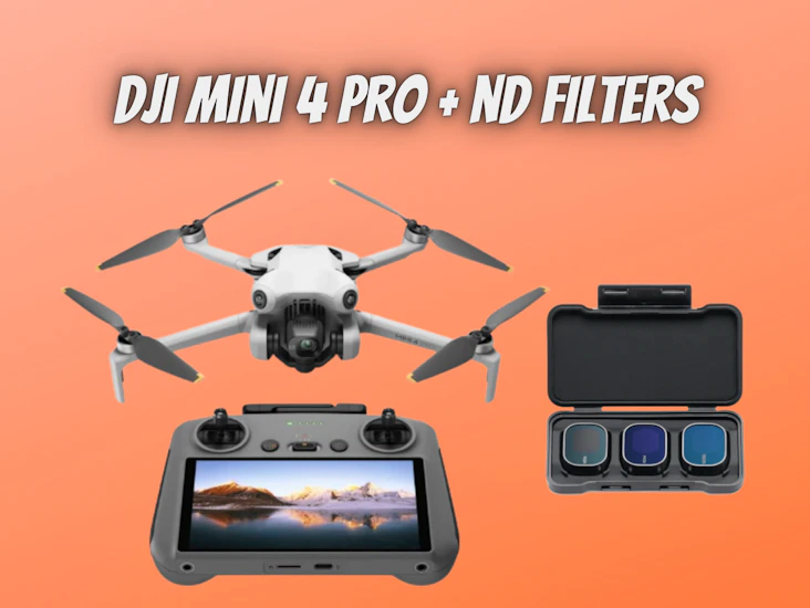 Dji mini 4 pro fly more combo (dji rc 2) + nd filters nd16/64/256