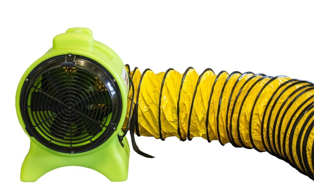 Byggventilator , byggvifte , undertrykksvifte