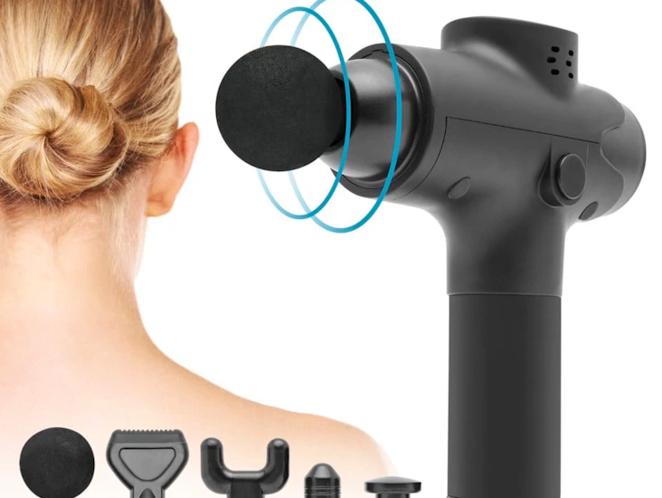 Massagepistol – för återhämtning & avslappning (6 huvuden, 20 nivåer)