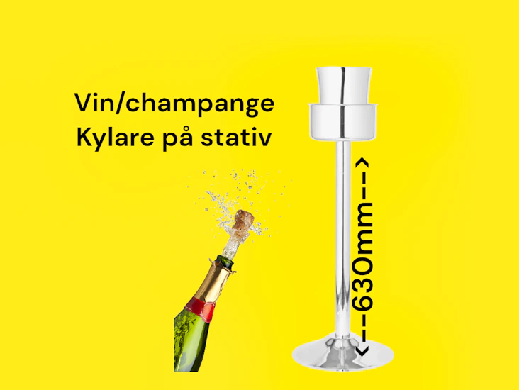 Champagne/vinkylare på fot