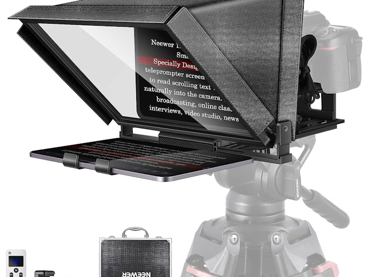Neewer x12 teleprompter with remote & phone holder