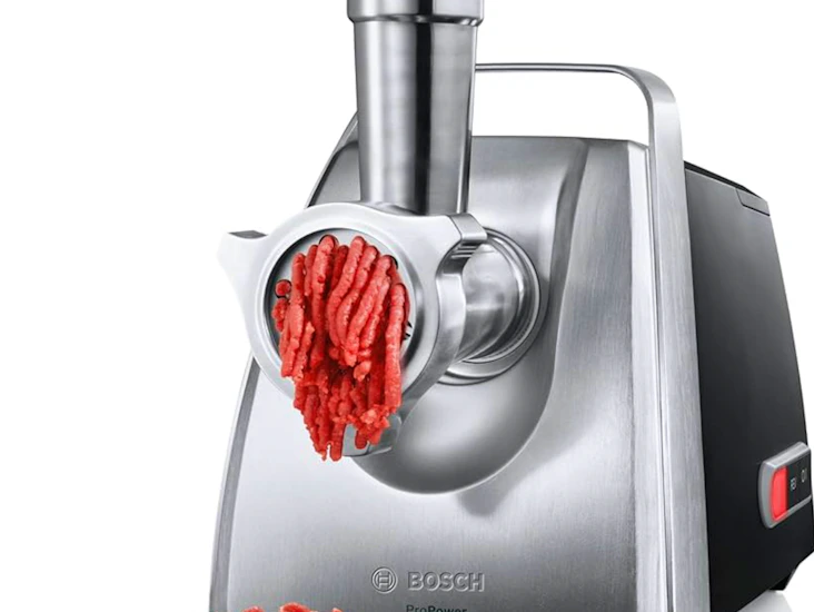 Bosch propower 2200w mfw68660 - extra kraftfull köttkvarn med backningsfunktion