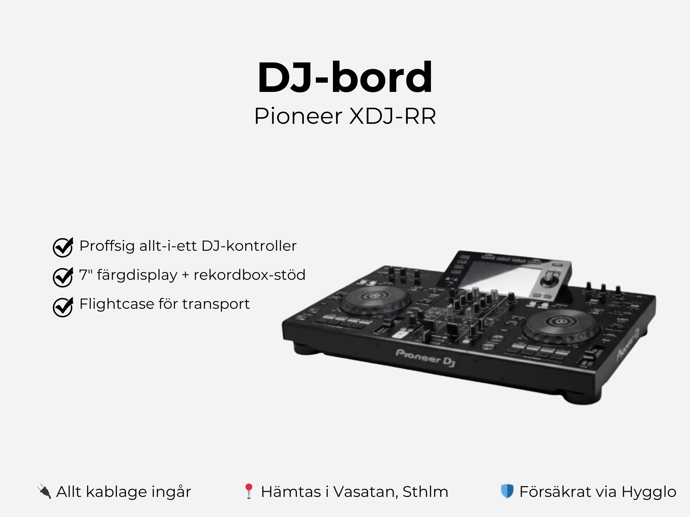 Dj-bord – pioneer xdj-rr (allt-i-ett dj-kontroller)