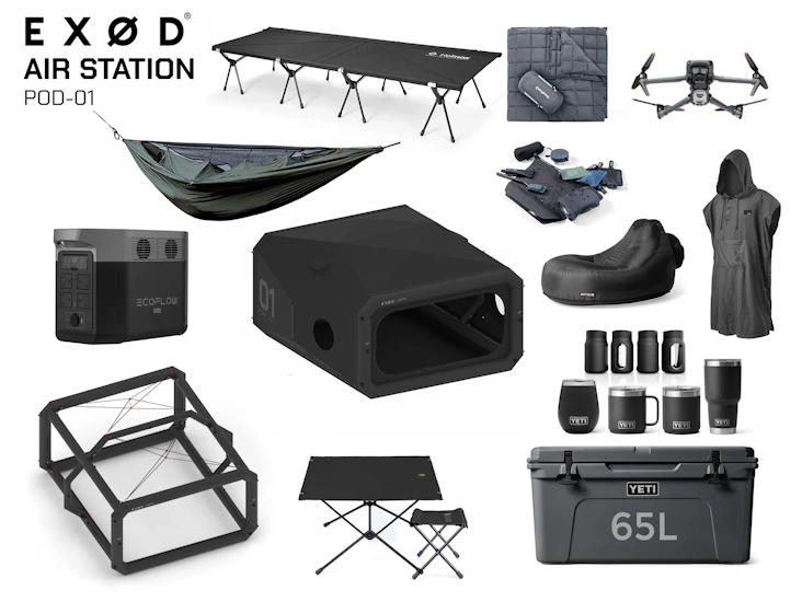 Large 4 man tent / air pod / rapid set up camp