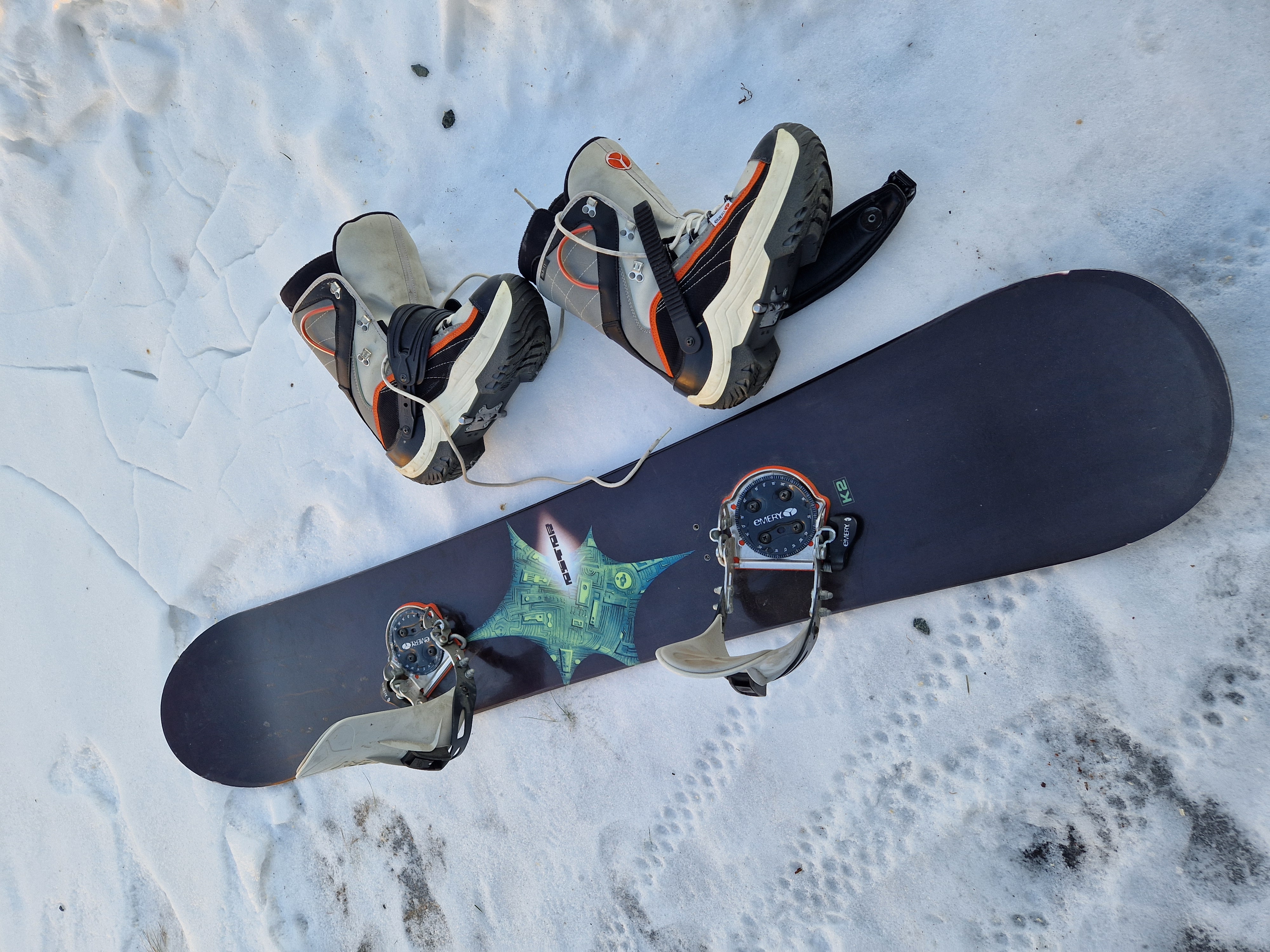 Snowboard og sko
