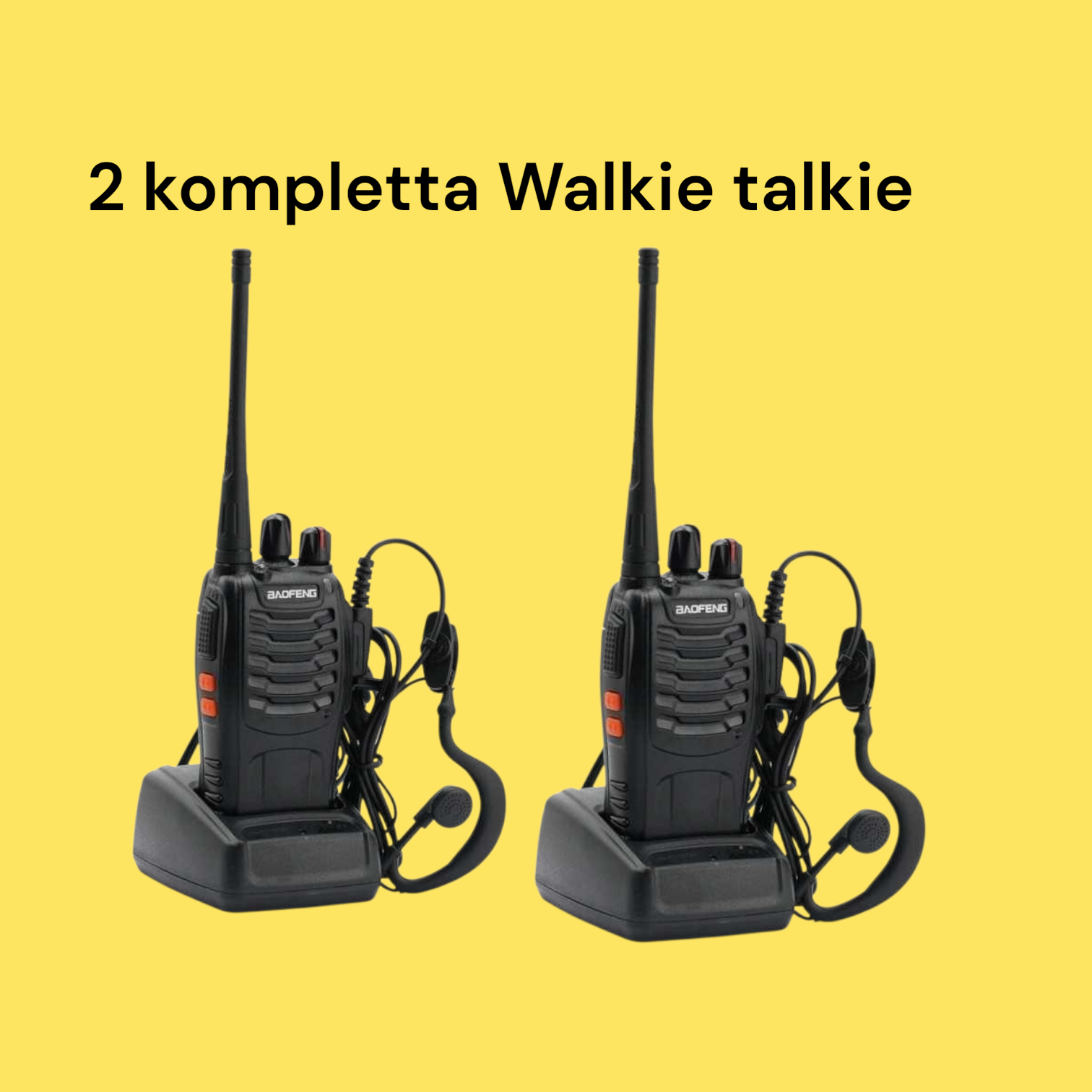 2 kompletta walkie talkies inkl allt