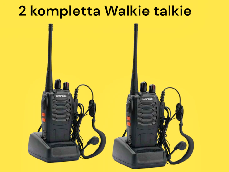 2 kompletta walkie talkies inkl allt