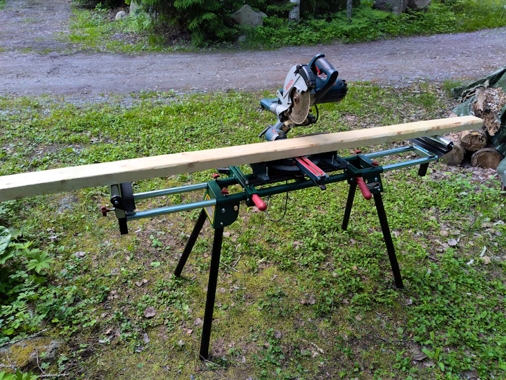 Bosch jiirisaha jalustalla.