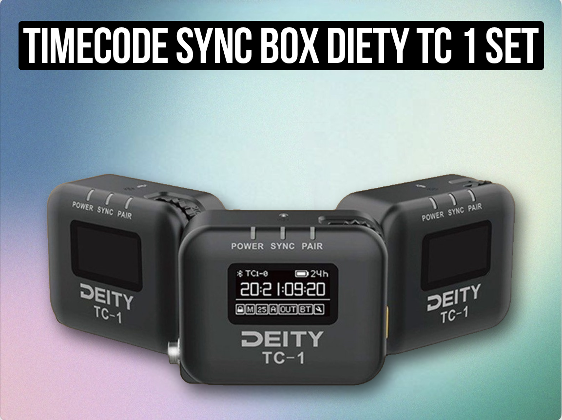 Timecode sync box diety tc 1 set like tentacle or arri