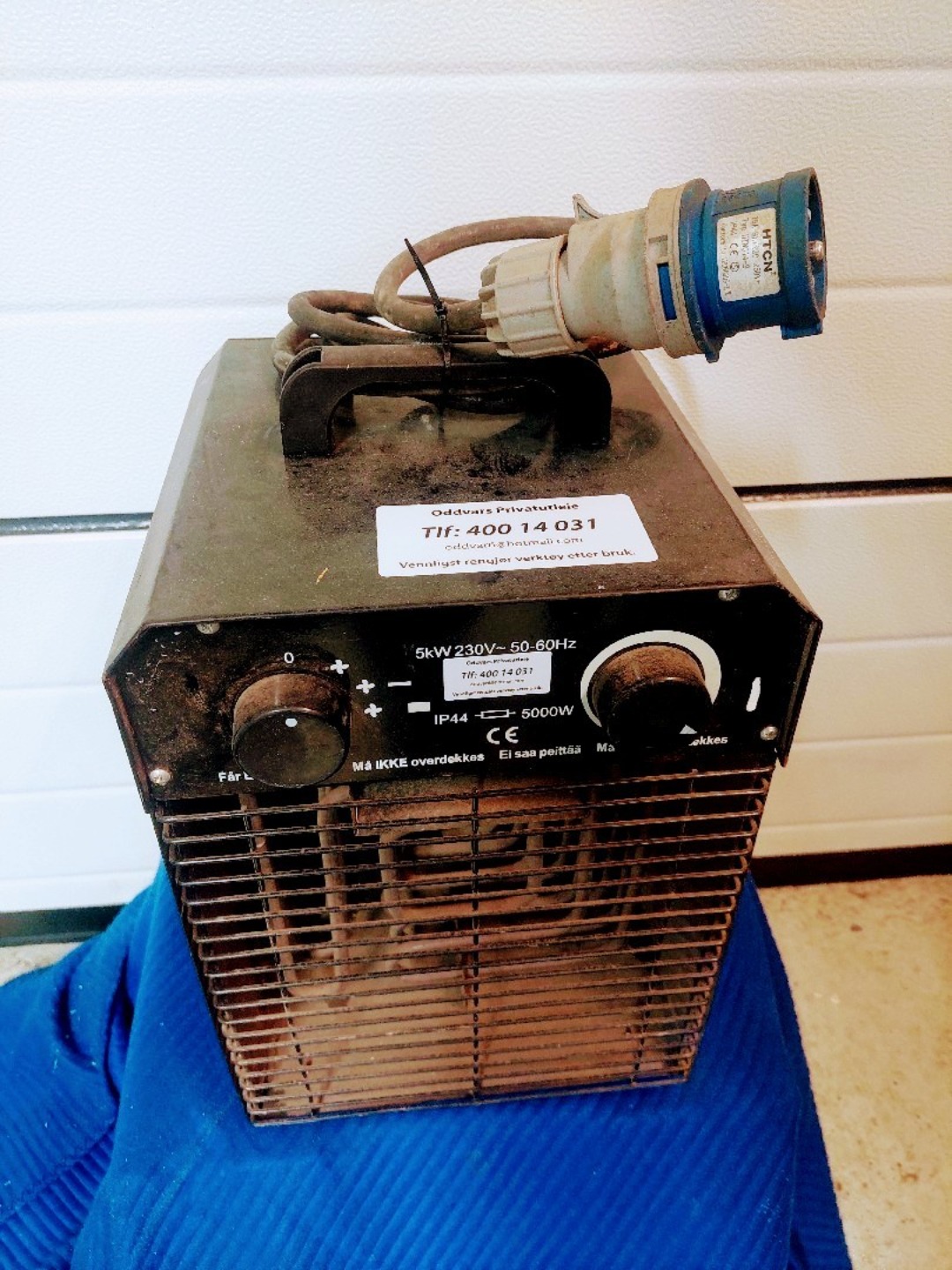 Byggtørke / varmevifte 5kw