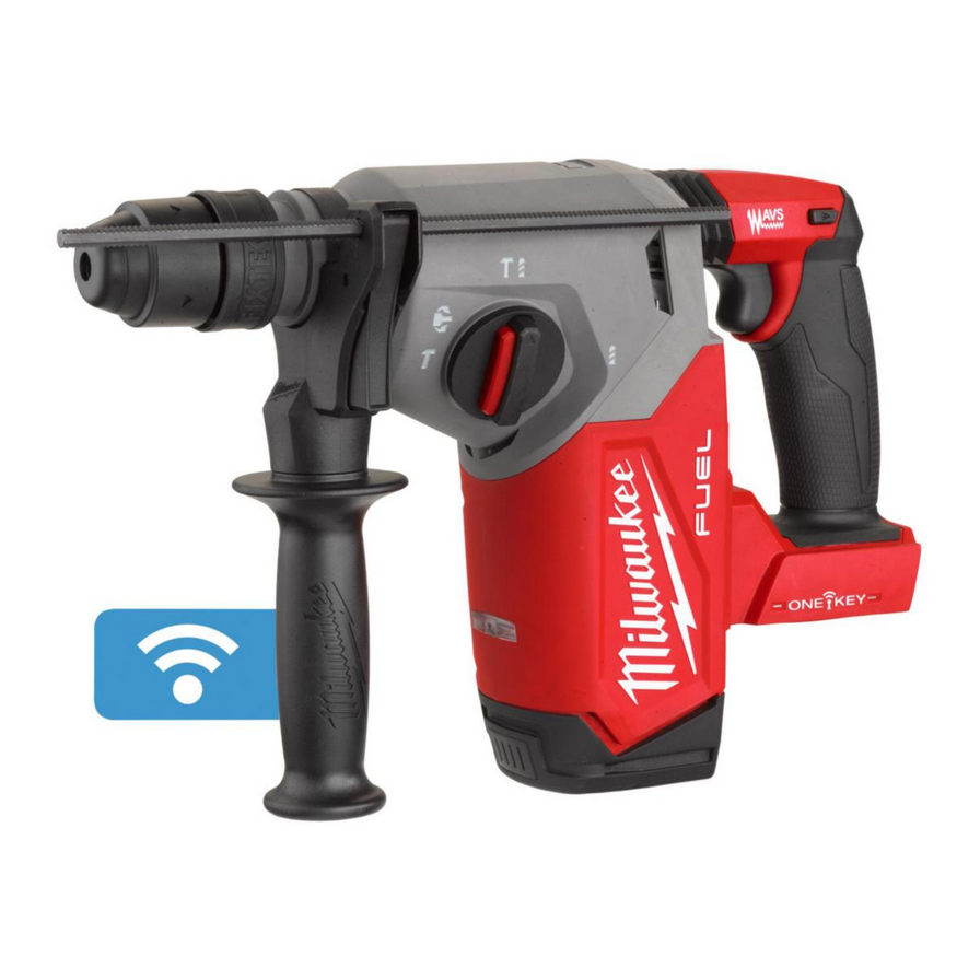 Milwaukee borr hammer m18 med 2 batterier og lader 