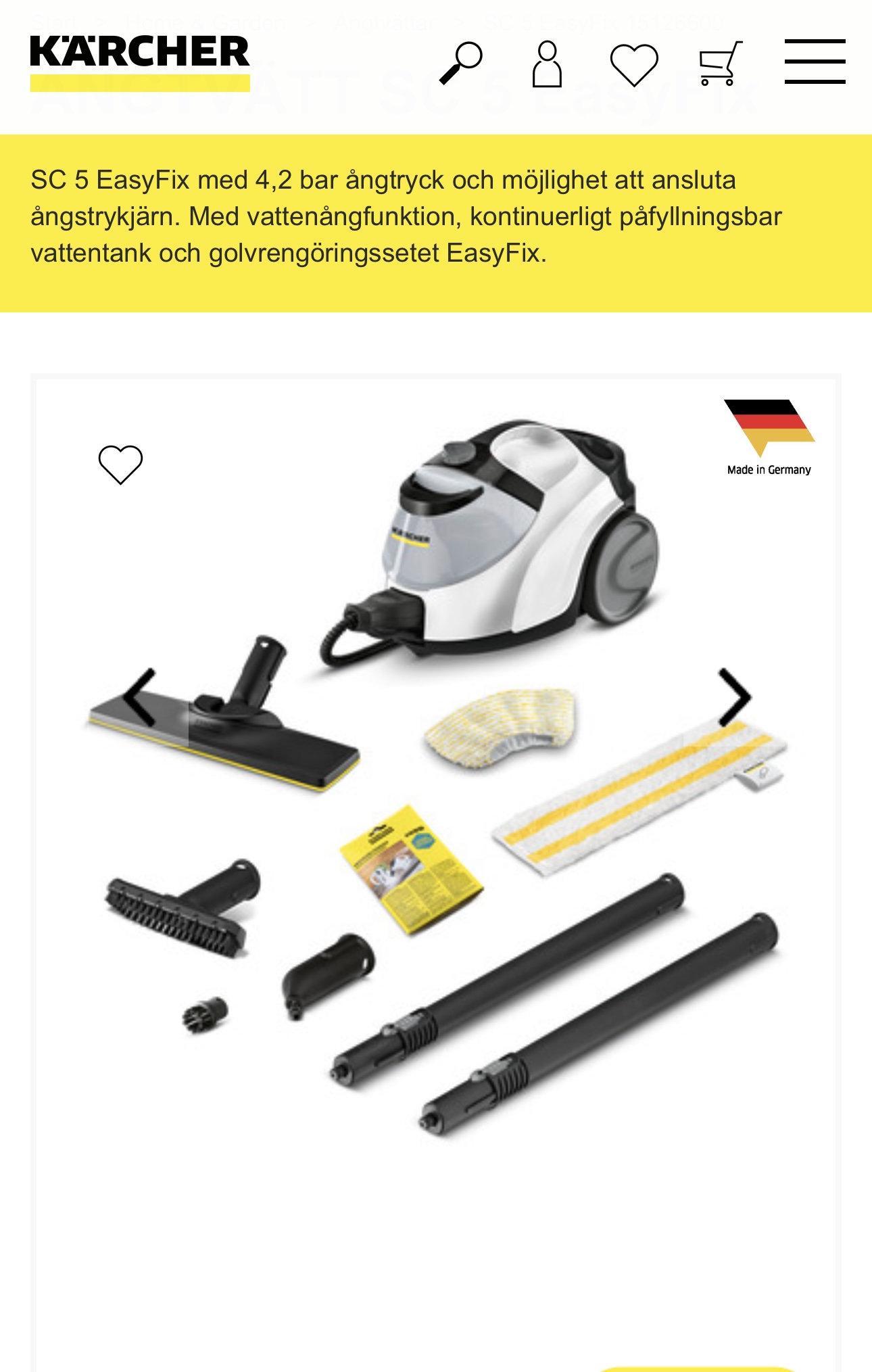 Kärcher sc 5 easyfix