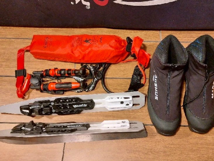 Långfärdsskridskor paket, storlek 39