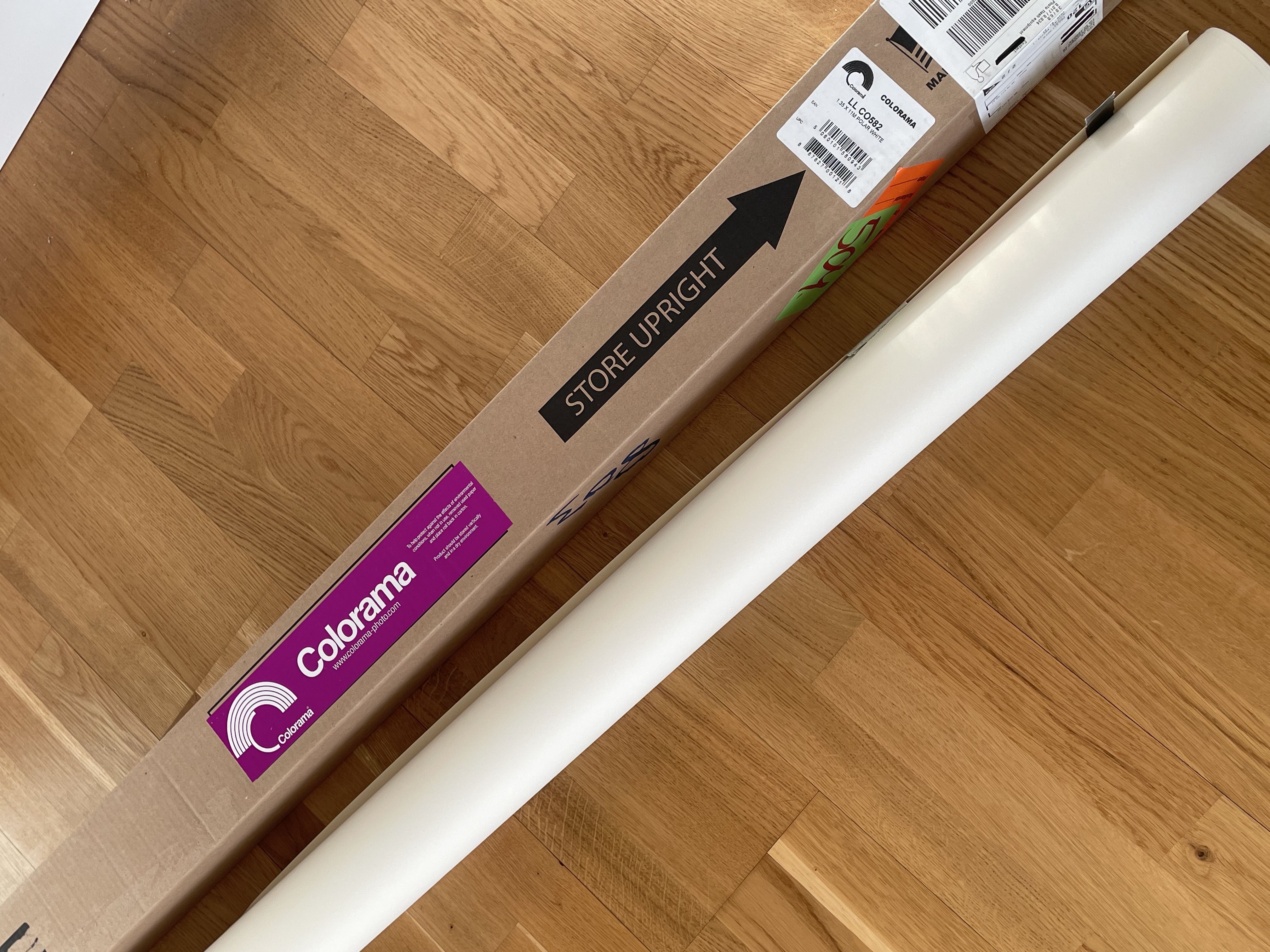 Colorama polar white 1.35x11m backdrop