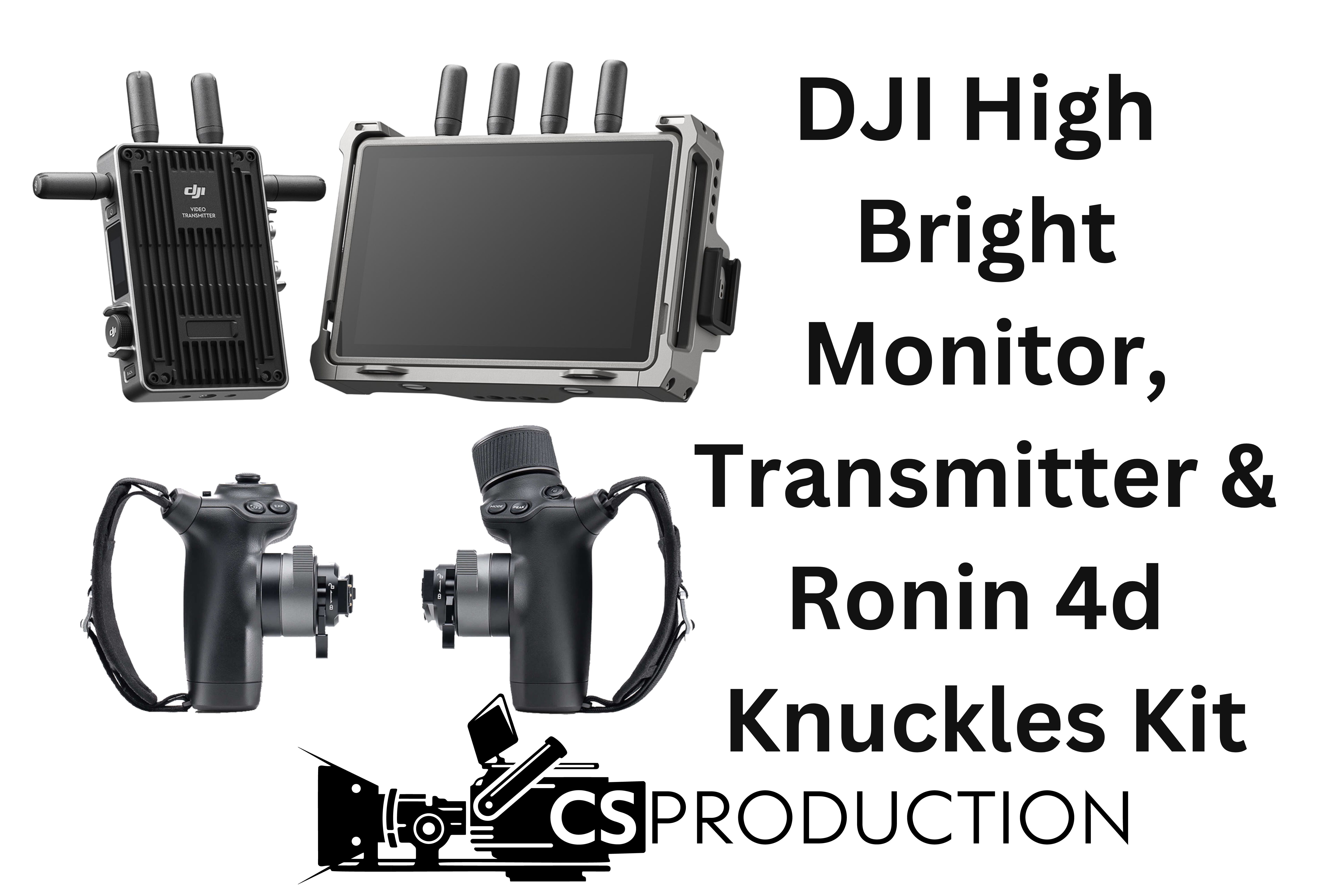 Dji transmission kit - high bright monitor, transmission and ronin 4d control handles
