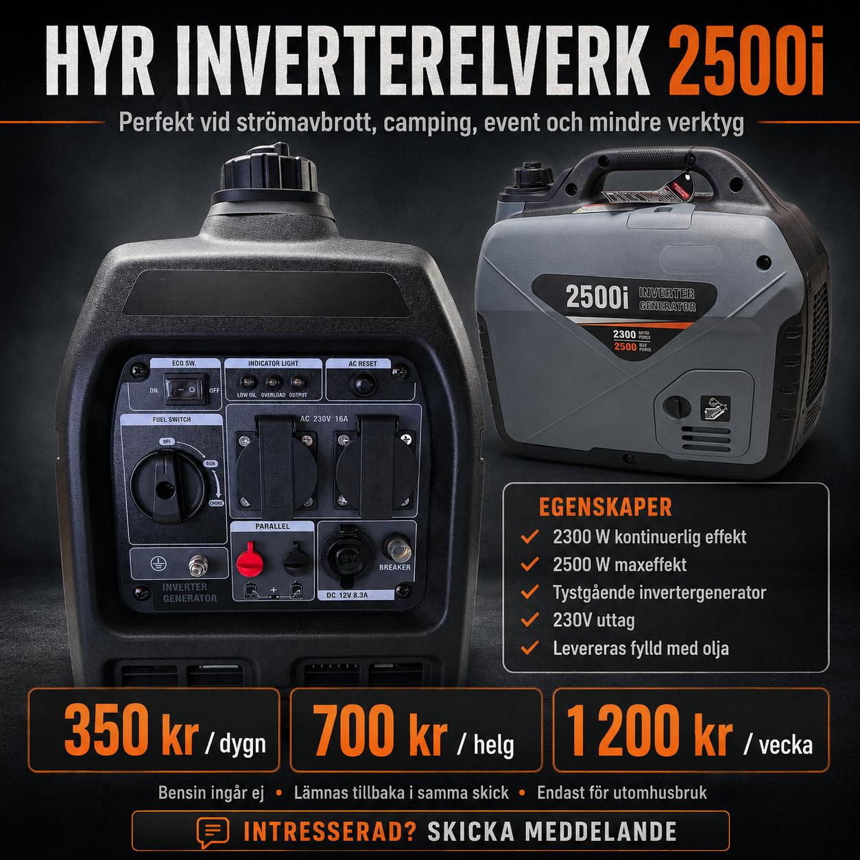 Inverterelverk ccmax 2500i – 2,5 kw