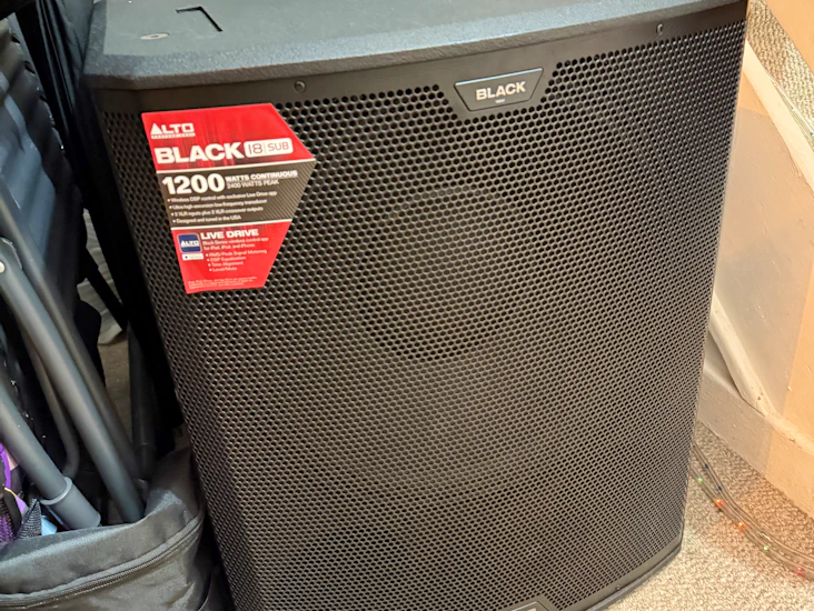 Alto black 18 1200w sub subwoofer