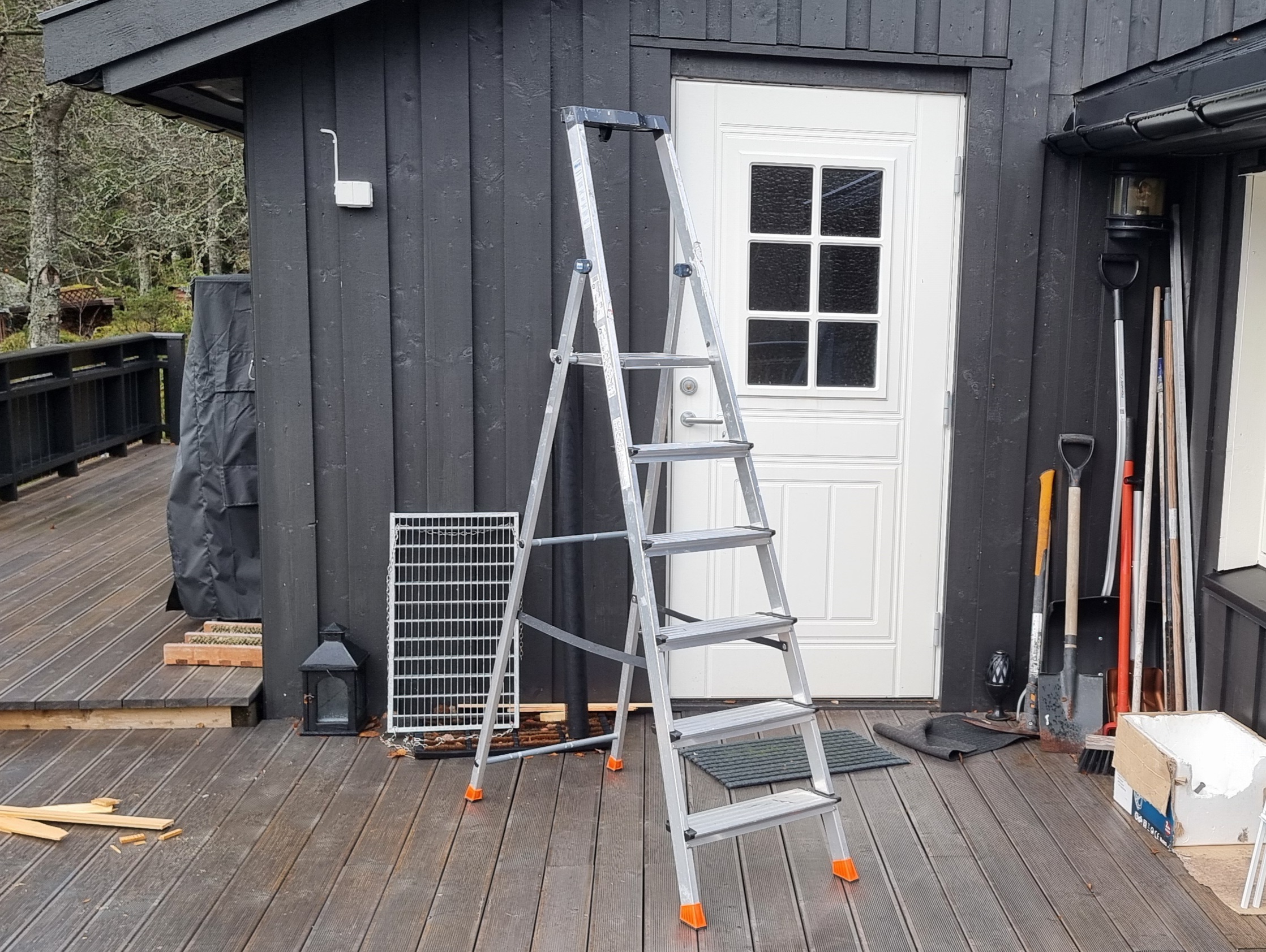 6 trinns trappestige / gardintrapp