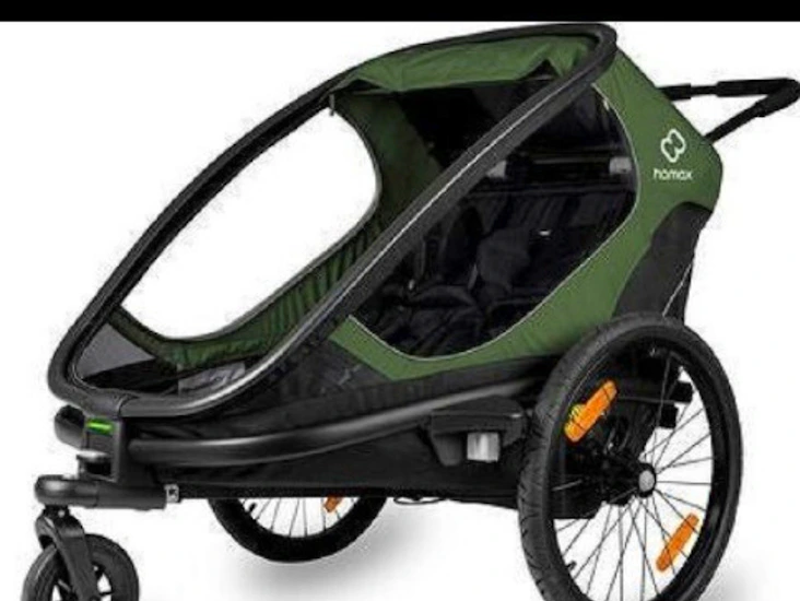Hamax sykkelvogn og skipulk for 2 barn
