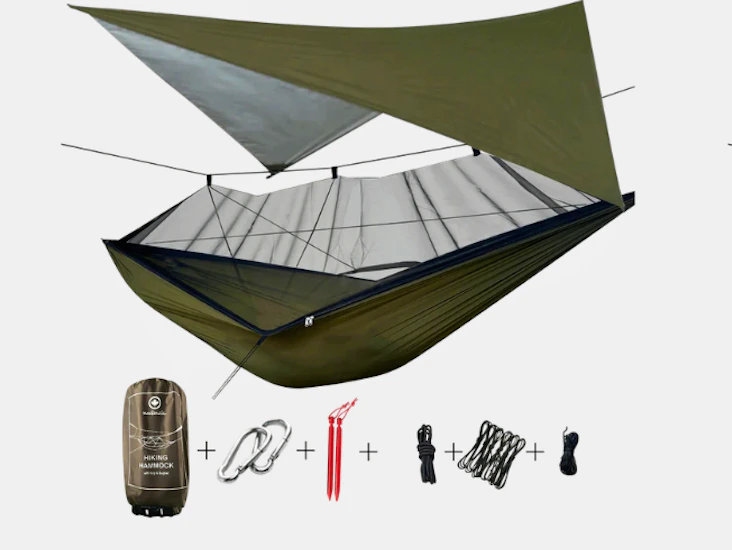 Mackenzie hängmatta/hammock med myggnät och tarp